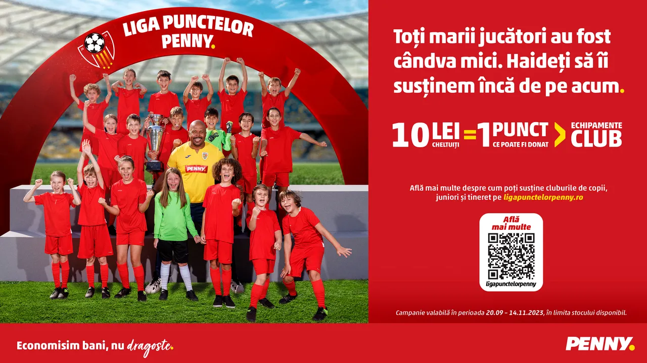 Peste 500 de cluburi sportive de fotbal s-au înscris în Liga Punctelor PENNY