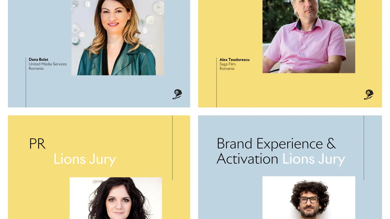 Dana Bulat, Alina Damaschin, Alexandru Teodorescu & Radu Pilat reprezintă România în juriile CannesLions