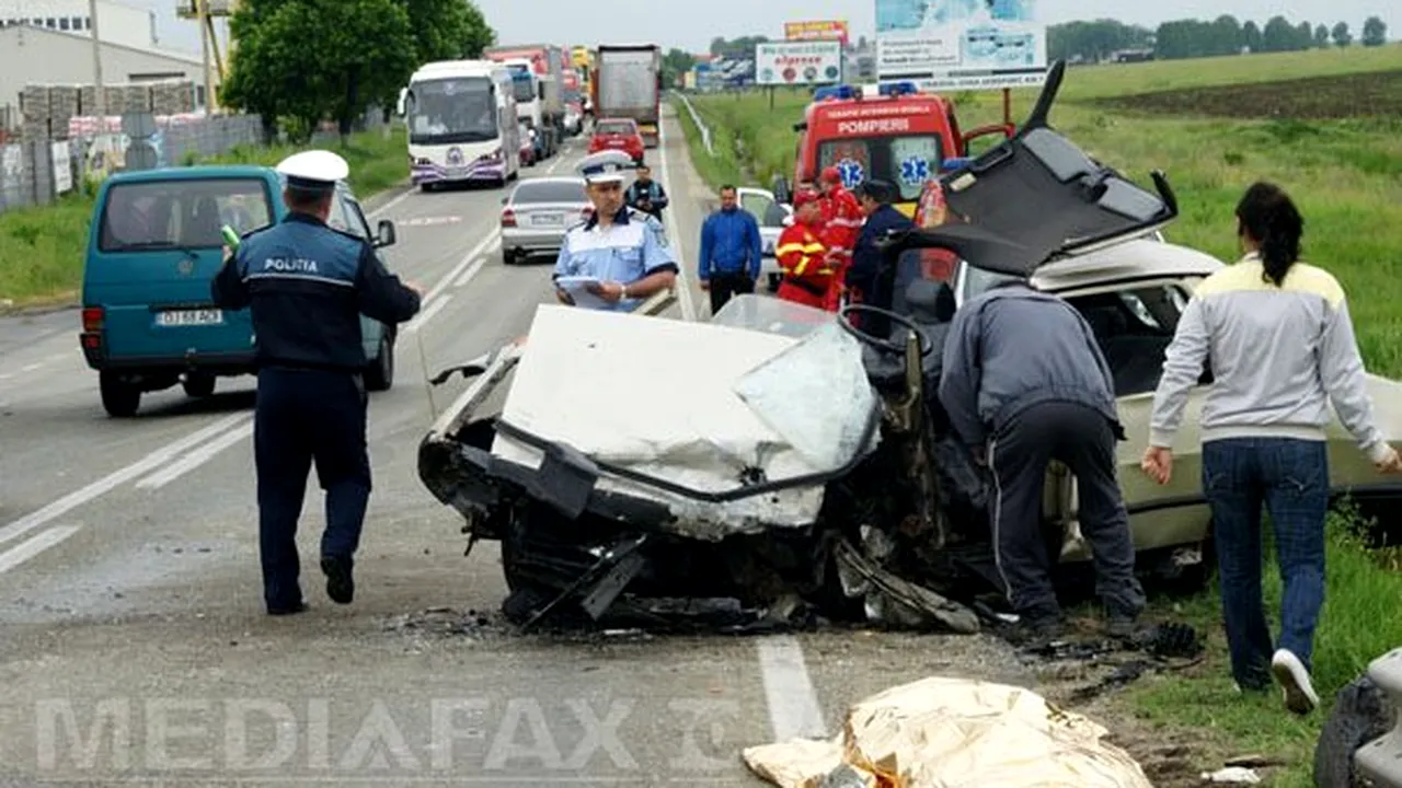 Accidente rutiere în 2012: 492 de oameni morţi şi 2.454 de răniţi. Care este principala cauză 