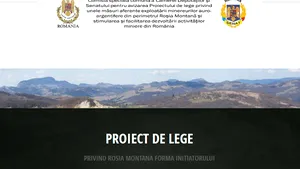 Comisia specială pentru Roşia Montană a lansat site-ul www.comisiarosiamontana.ro