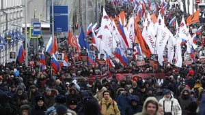 Mii de ruşi au participat la un marş în memoria lui Boris Nemţov, asasinat în urmă cu trei ani în apropierea Kremlinului