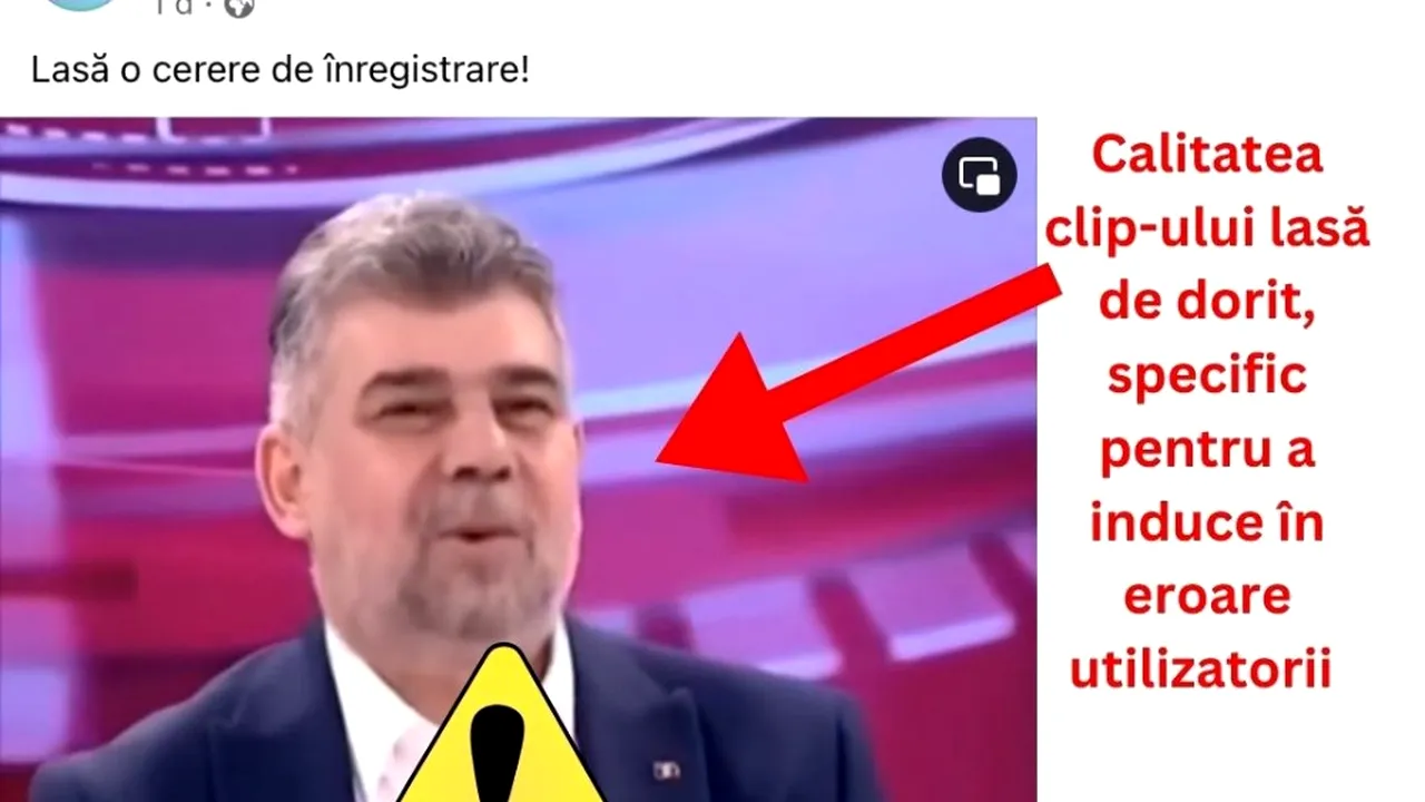DNSC: Imaginea unor politicieni, inclusiv Marcel Ciolacu, folosită în atacuri de deep fake