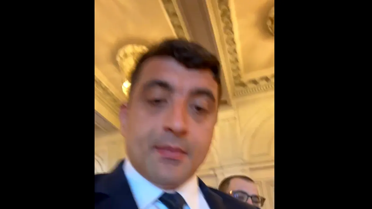 George Simion a dat buzna în biroul preşedintelui Camerei Deputaţilor, Marcel Ciolacu