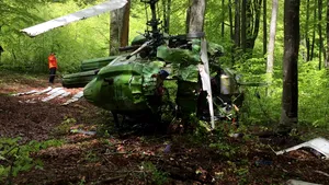 Elicopterul de contrabandă care s-a prăbuşit la Săpânţa: Pilotul ar mai fi trăit 24 de ore după impactul cu solul