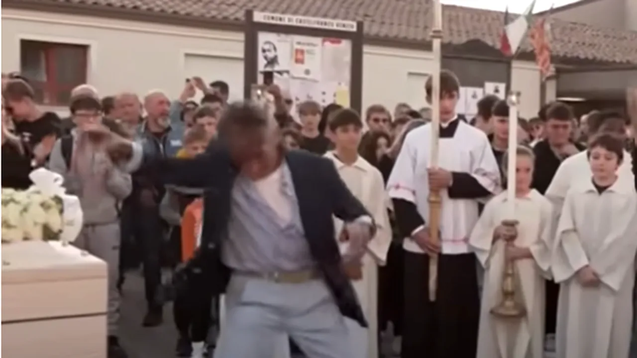 Un bunic a început să danseze pe muzică techno la înmormântarea nepotului său de 15 ani

