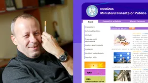 Andrei Gheorghe a făcut site-ul Ministerului Finanţelor violet