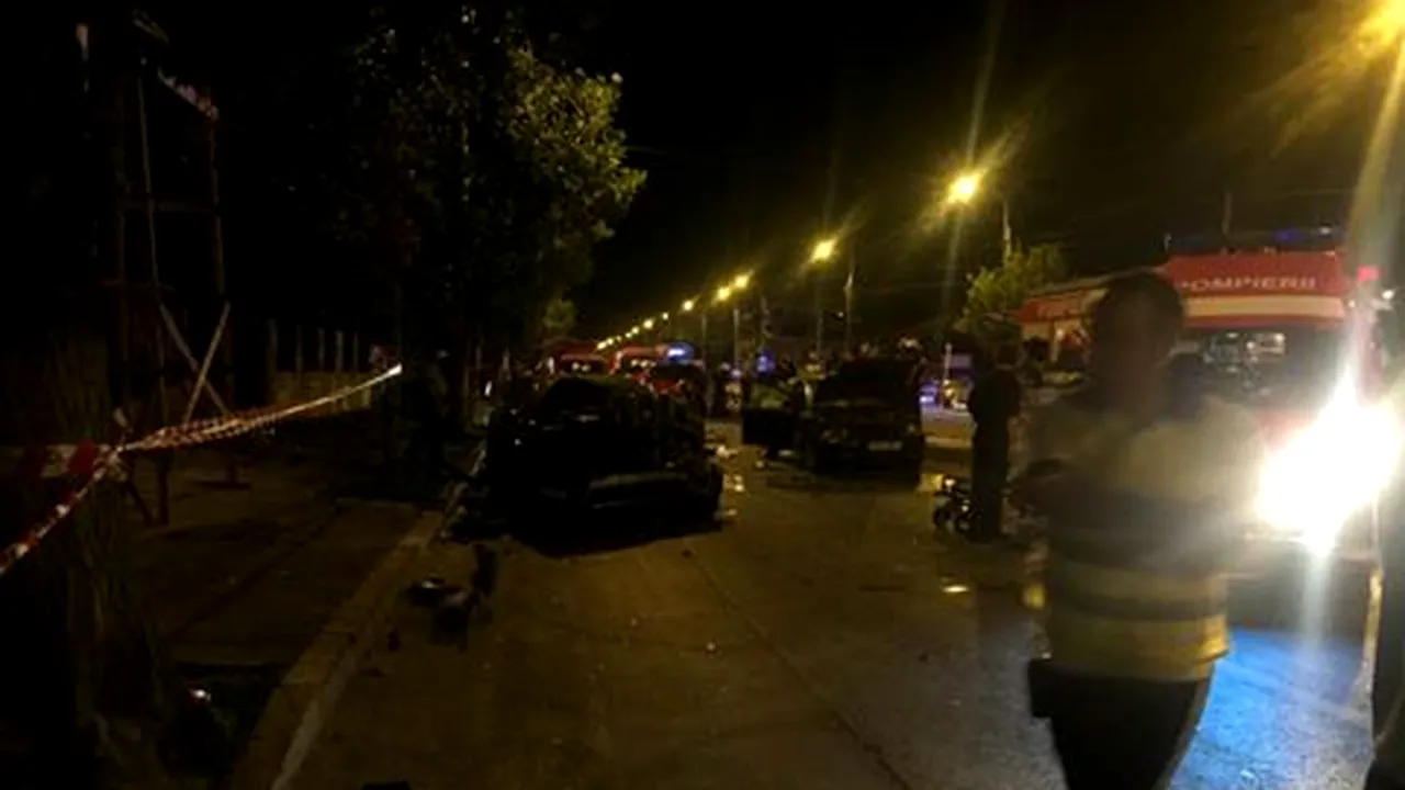 Accident grav cu cinci victime, dintre care trei decedate, în zona de Nord a Capitalei - FOTO, VIDEO