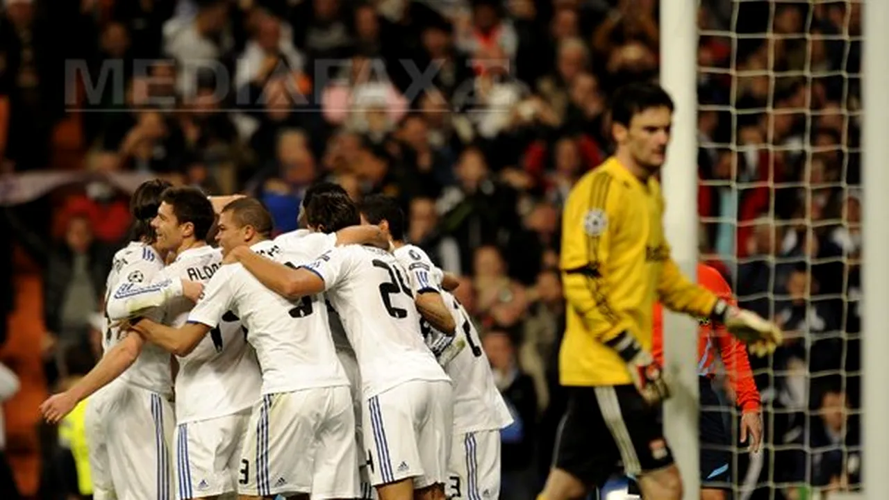 Real Madrid a învins Olympique Lyon, scor 3-0, şi s-a calificat în sferturile Ligii Campionilor