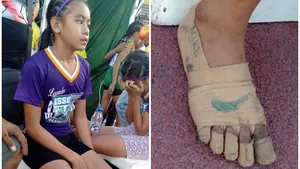 O fetiţă de 11 ani a emoţionat internetul cu „încălţările NIKE” inventate. A luat aur alergând astfel