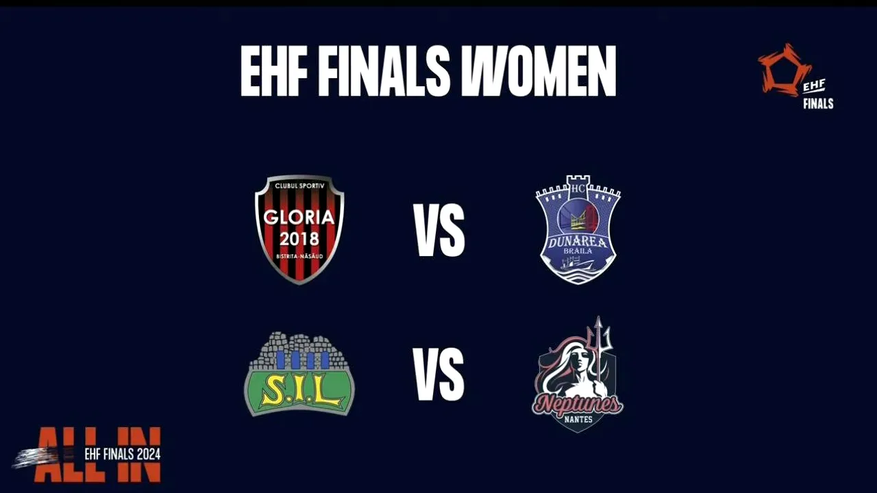 Vom avea o echipă din România în finală. Dunărea Brăila şi Gloria Bistriţa se confruntă în semifinalele EHF European League