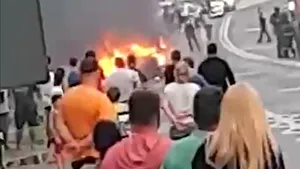 Maşina care s-a făcut scrum în Agigea avea portbagajul plin cu artificii