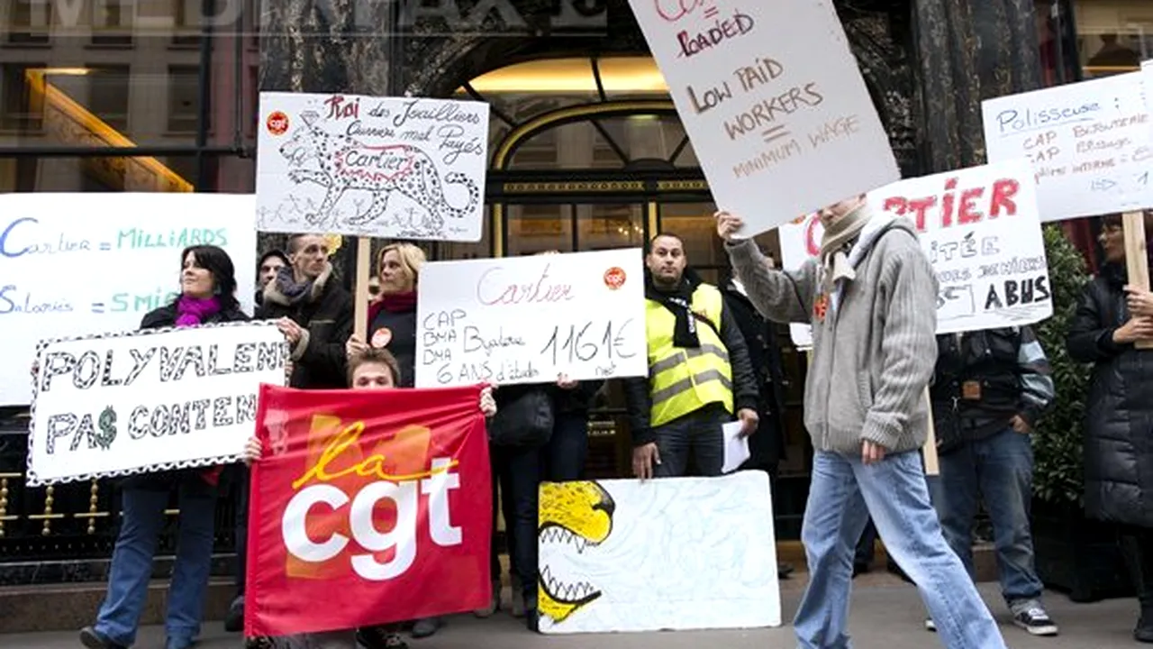 Angajaţii companiei franceze Cartier au încetat greva istorică declanşată săptămâna trecută