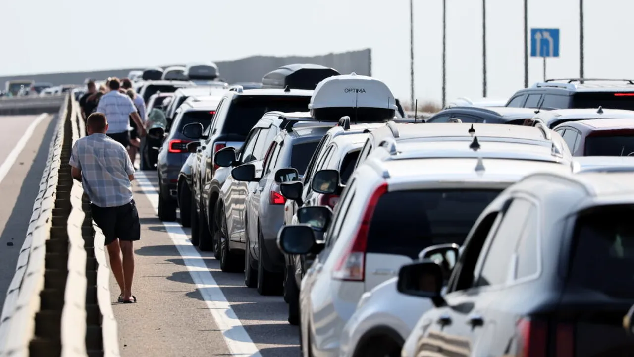 INFOTRAFIC: Coloană de 2 kilometri spre Capitală din cauza unui accident pe Autostrada A3 în zona Voluntari