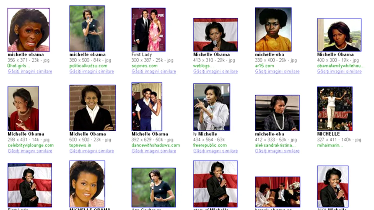 Google i-a cerut scuze lui Michelle Obama, pentru o imagine cu conotaţii rasiste a acesteia