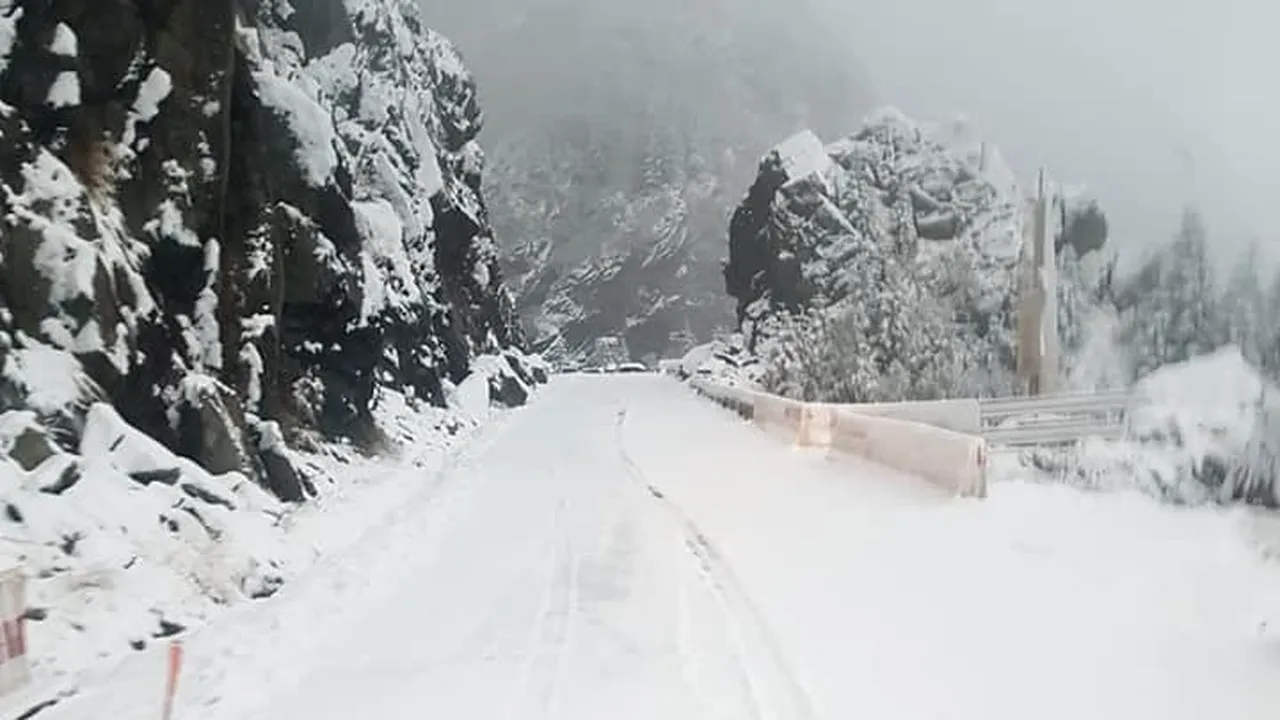 Zona din România unde a venit iarna. Peisaje de poveste 