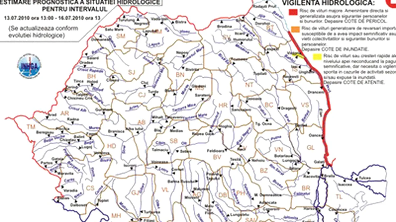 Maximum Flood Alert On Prut River In E Romania Extended Until Friday