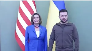 Zelenski s-a întâlnit cu preşedintele Camerei Reprezentanţilor, Nancy Pelosi VIDEO