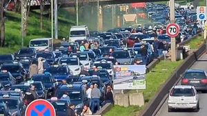 Paris: Grevă a taximetriștilor, cu sute de mașini. Bulevardul Raspail este blocat