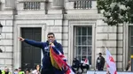 George Simion a participat la protestul anti-imigrație din Londra: „Pentru Charlie Kirk, pentru libertatea de exprimare, pentru prietenia dintre națiuni”