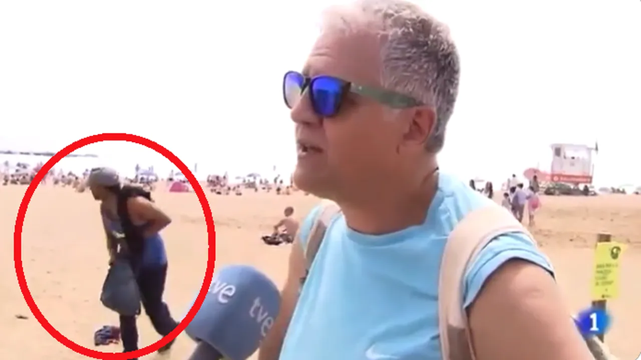 Un hoţ a furat o geantă în timpul unei transmisiuni live la TV. A fost prins cu ajutorul imaginilor
