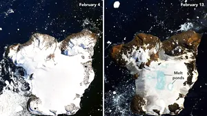 NASA arată în imagini cum s-a topit zăpada din Antarctica în cea mai caldă zi din istorie