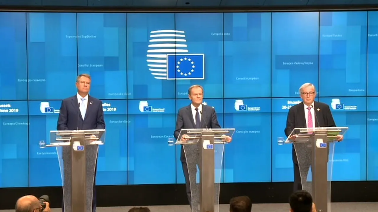 Summit-ul Consiliului European de la Bruxelles | Iohannis: Agenda Strategică a UE reflectă pe deplin cele 10 angajamente de la Sibiu/ Tusk şi Juncker, mulţumiri la adresa României 
