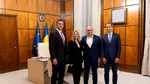 Nadia Comăneci și Mihai Covaliu au fost oaspeții premierului Ilie Bolojan