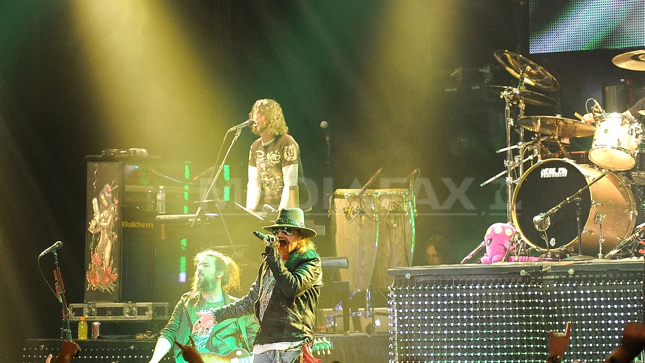Trupa Guns N'Roses pregăteşte un film 3D despre un concert pe care l-a susţinut în Las Vegas