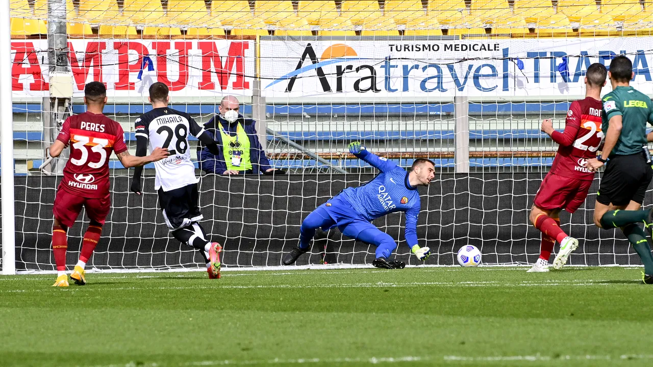 România - AS Roma 2-0. Pasă de gol şi gol pentru Man şi Mihăilă în Serie A