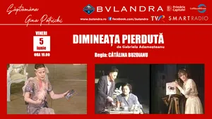 Săptămâna Gina Patrichi la Teatrul „Bulandra” / Spectacolul ”Dimineaţa pierdută”, cu Gina Patrichi, va fi transmis vineri pe platformele bulandra.ro şi smartradio.ro