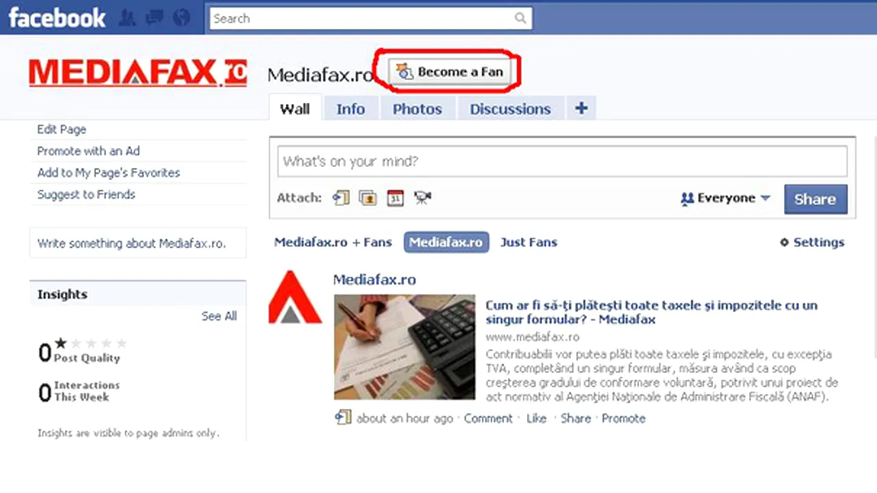 Urmăreşte-ne pe noua pagină de Facebook
