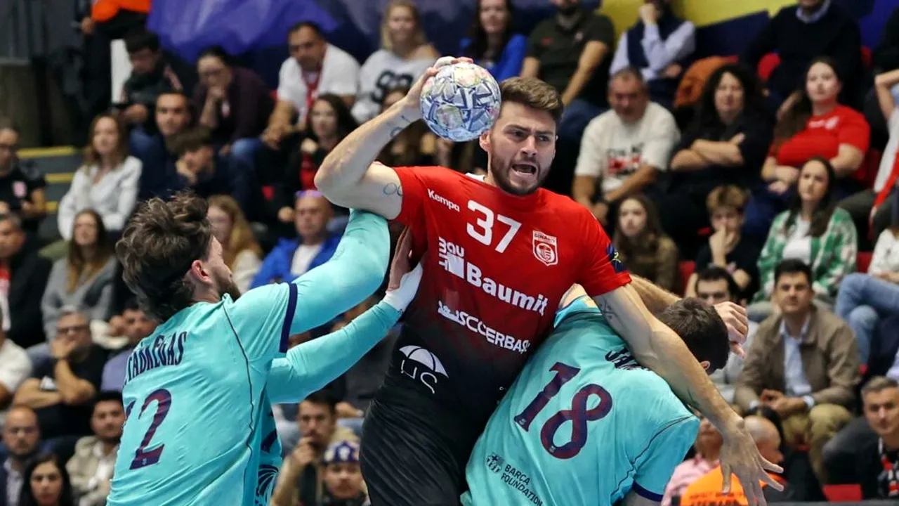 Dinamo, învinsă categoric de Barcelona în Liga Campionilor la handbal: 22-36 la București