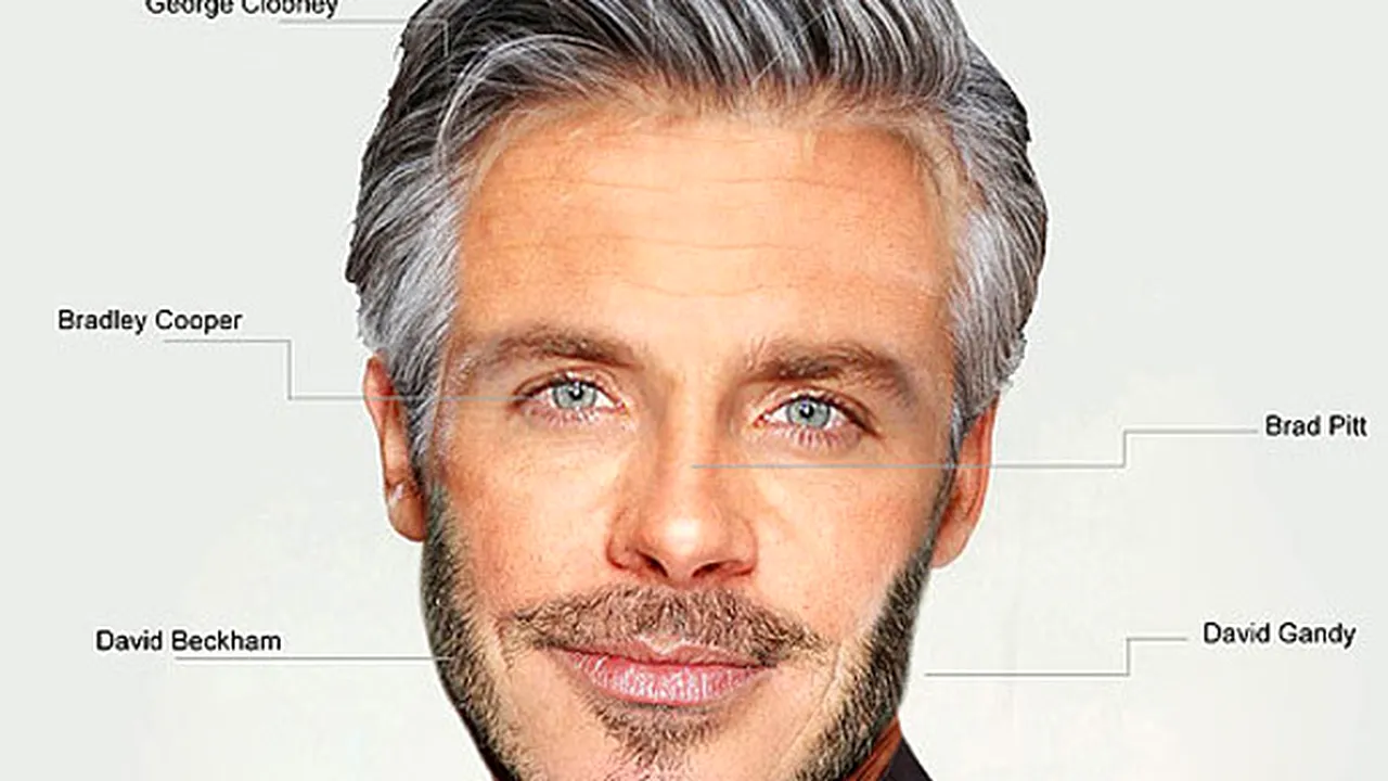 Cel mai atrăgător bărbat din lume are părul lui George Clooney şi barba lui David Beckham - FOTO
