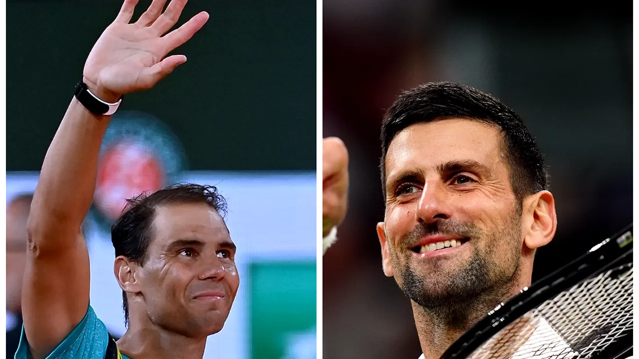 Posibilă confruntare Nadal - Djokovic în turul doi la Paris 2024