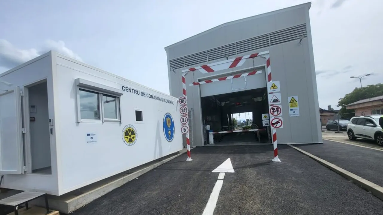 Sistem pentru scanarea cu raze X pentru mașini, pus în funcțiune la frontiera cu Ucraina