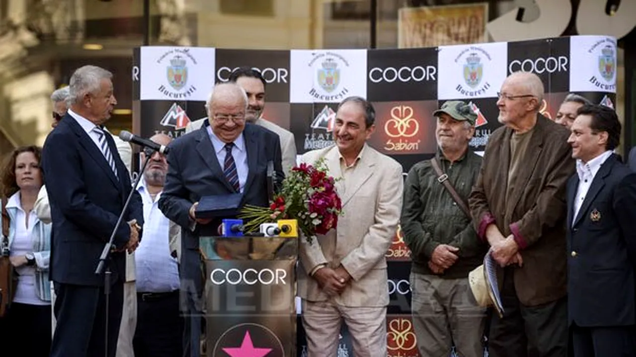 Alexandru Arşinel, Ion Dichiseanu şi Sergiu Nicolaescu, omagiaţi cu stele pe Aleea Celebrităţilor - GALERIE FOTO