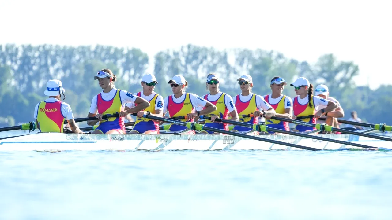 7 echipaje româneşti s-au calificat în finalele de canotaj la Campionatele Europene de la Munchen 