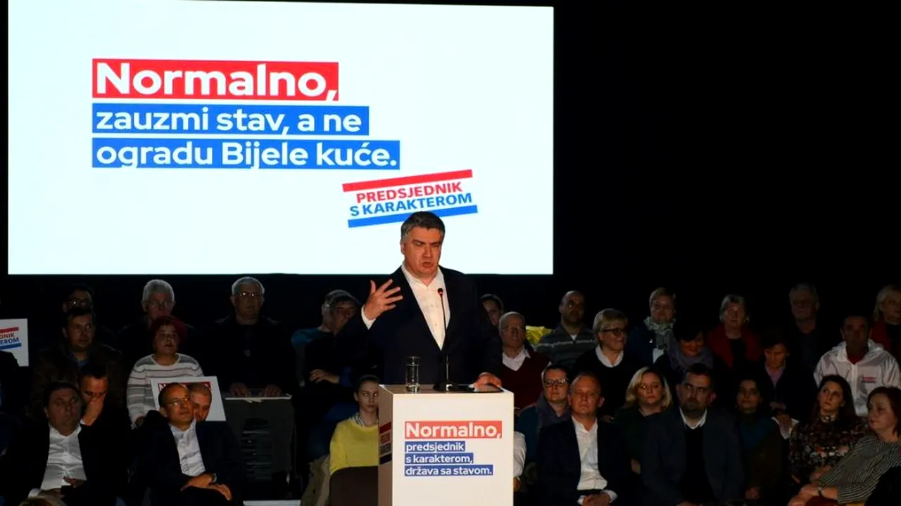 Rezultate parţiale: Social-democratul Zoran Milanovici a câştigat primul tur al alegerilor prezidenţiale din Croaţia 