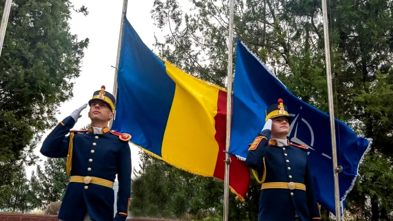 Ministrul Apărării Naţionale, Angel Tîlvăr, la ceremonia de sărbătorire a Zilei NATO în România