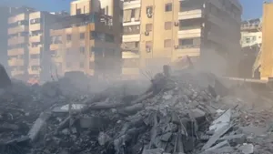 Imagini cu palatul prăbuşit în care a murit Hassan Nasrallah. IDF a aruncat 80 de bombe asupra buncărului

