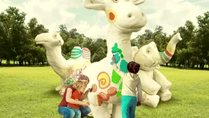Itsy Bitsy invită copiii să picteze animale uriaşe de 1 iunie, în Parcul Orăşelul Copiilor