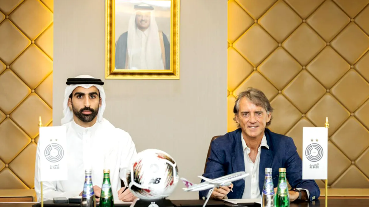 Roberto Mancini revine în antrenorat: a semnat cu Al Sadd, în Qatar