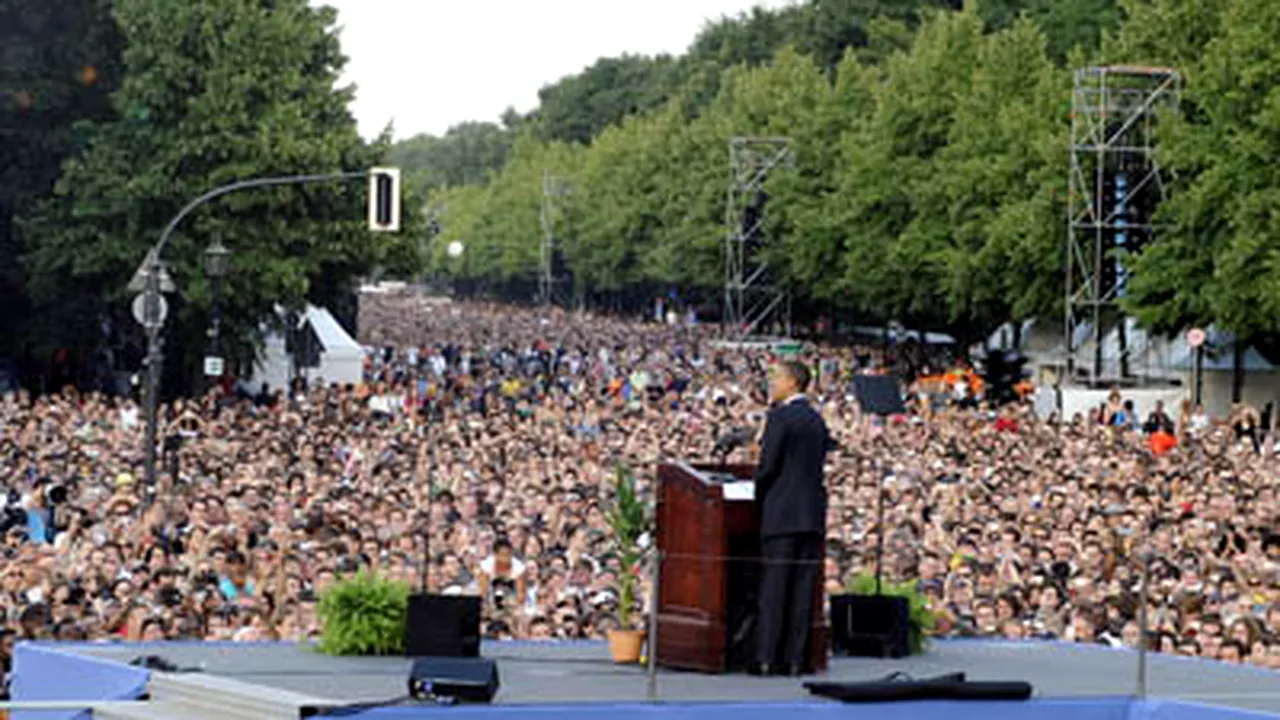 Berlin: Peste 200.000 de persoane, la discursul susţinut de Barack Obama (Galerie Foto)
