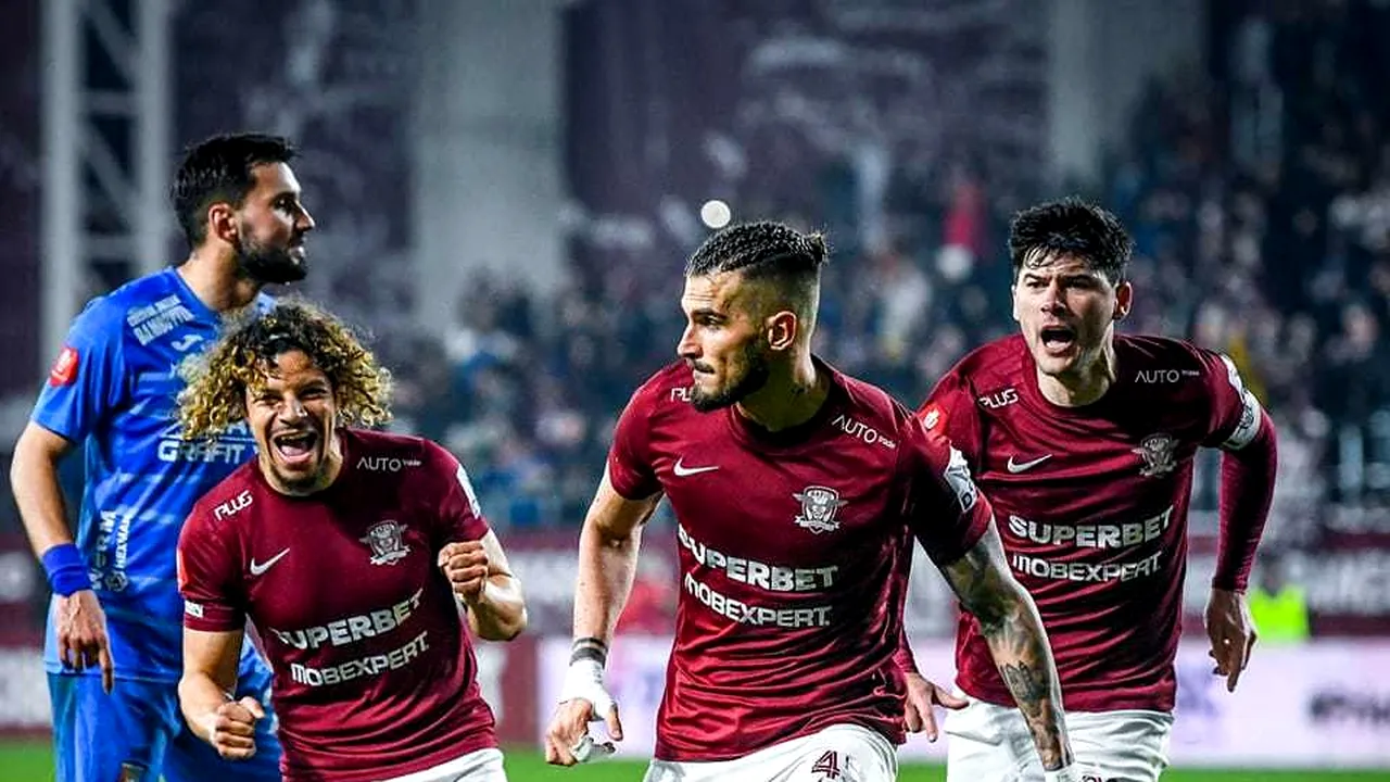 Superliga: Rapid se impune în meciul cu Chindia şi urcă pe podium