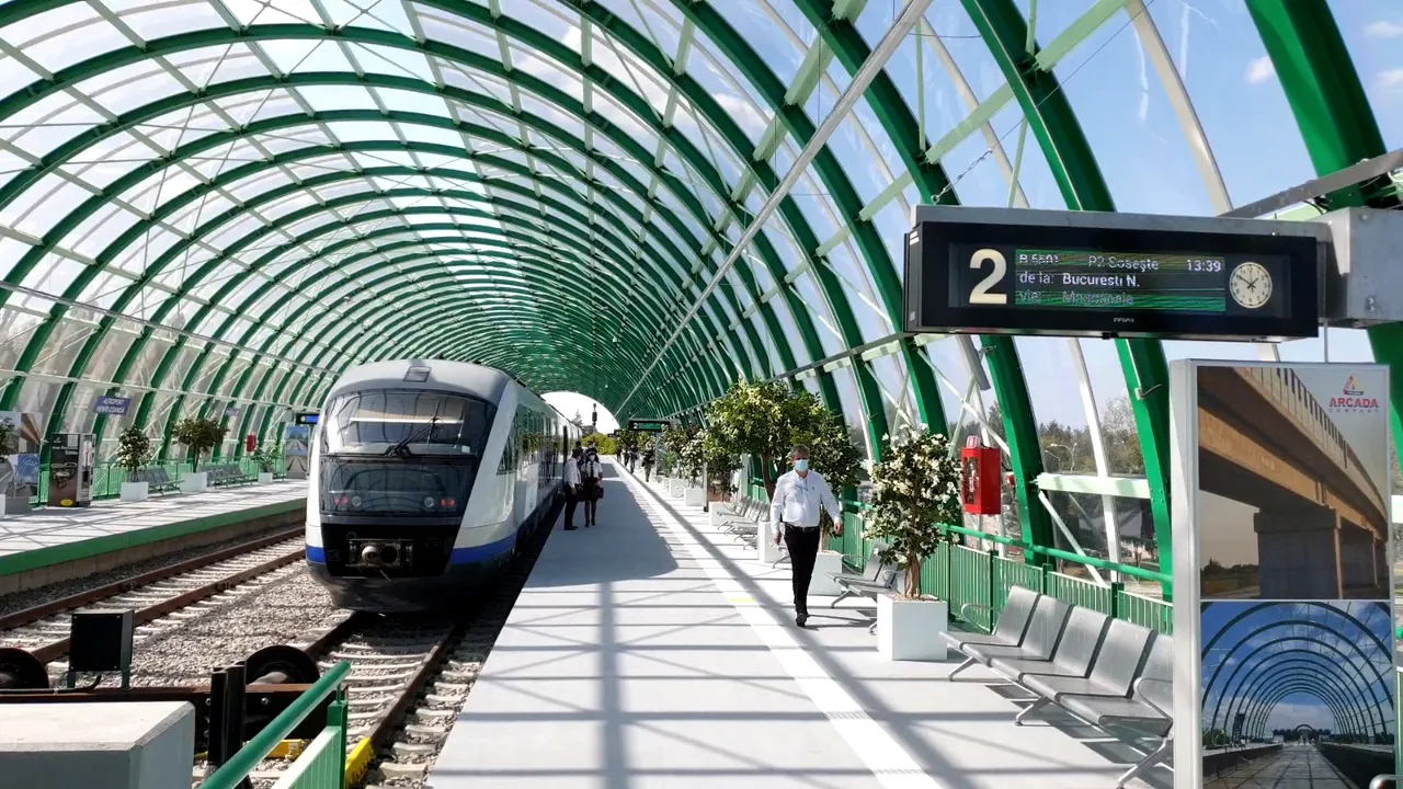 De ce nu s-au înghesuit oamenii în trenul care leagă Gara de Nord de Aeroportul Otopeni 