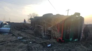 Accident teribil pe DN65: Un bărbat a murit, iar alte două persoane au fost rănite - FOTO