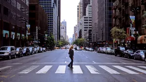 New York, oraş fantomă. Oraşul care nu doarme niciodată pare părăsit din cauza coronavirusului. FOTO