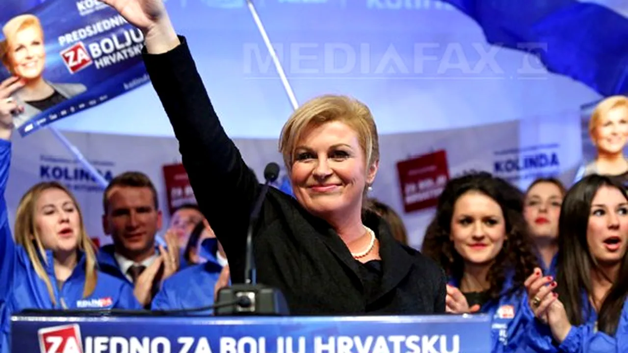 Conservatoarea Kolinda Grabar Kitarovic câştigă alegerile prezidenţiale din Croaţia - exit-poll
