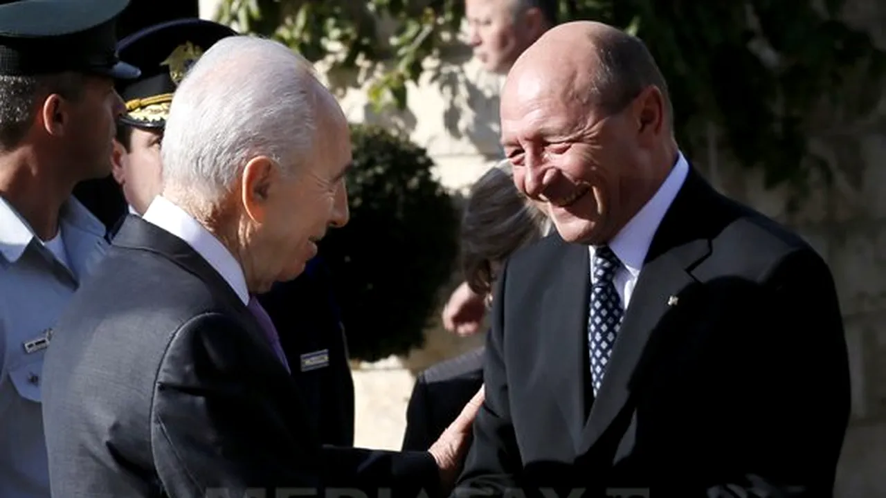 Preşedintele israelian l-a felicitat pe Băsescu pentru îmbunătăţirea situaţiei economice a României