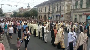 Procesiune de Rusalii în Cluj: Peste 3.000 de persoane au participat